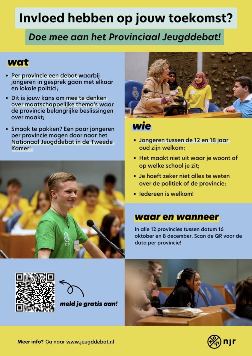 Uitnodiging flyer NJR jeugddebat 23 november 2023